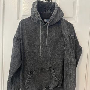 Colortone Gray Acid Wash Hoodie
